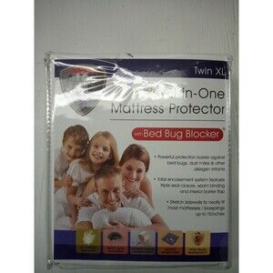 All in One Mattress Protector with Bed Bug BLOCKER TWIN XL NEW NIP